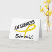 Bewustmaking van endometriose 3 kaart (Gele Bloem)