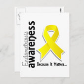 Bewustmaking van endometriose 5 briefkaart (Voorkant / Achterkant)