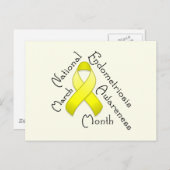 Bewustmaking van endometriose Maand Licht Briefkaa Briefkaart (Voorkant / Achterkant)