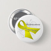Bewustmaking van endometriose ronde button 5,7 cm (Voorkant /achterkant)