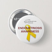 Bewustmaking van endometriose ronde button 5,7 cm (Voorkant /achterkant)
