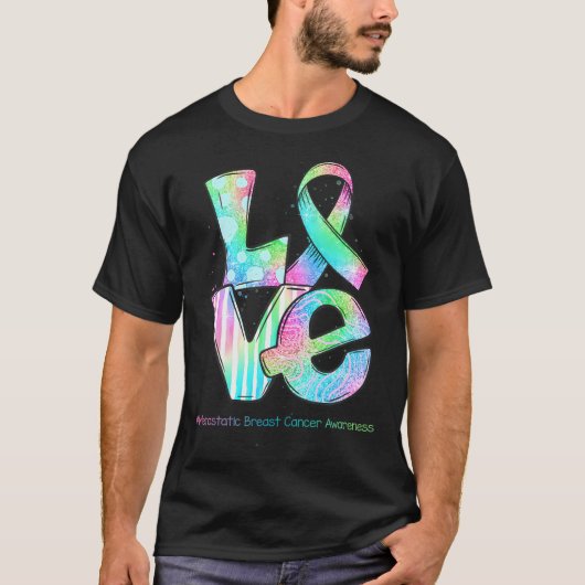 BEWUSTMAKING VAN GEMIDDELDE borstkanker VAN LOVE T-shirt (Voorkant)