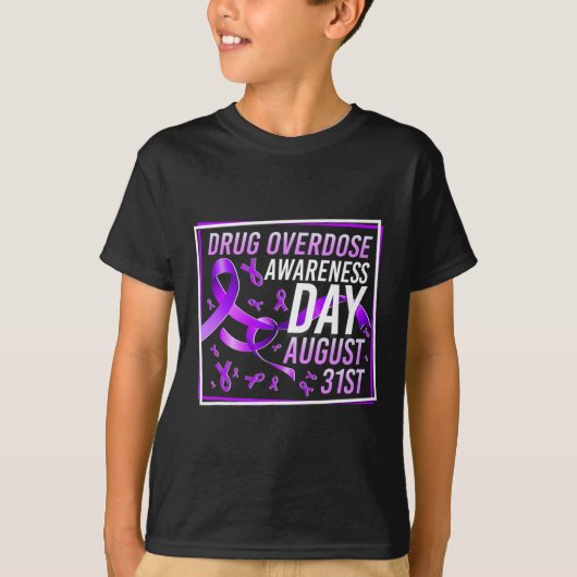 Bewustmaking van geneesmiddelen Overdosering Dag A T-shirt (Voorkant)