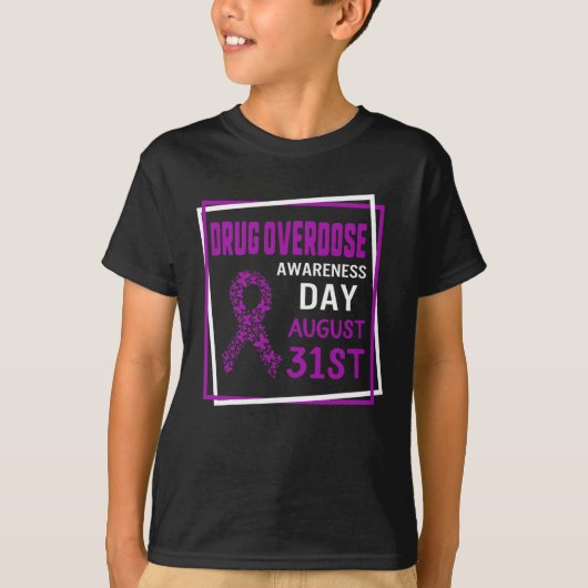 Bewustmaking van geneesmiddelen Overdosering Dag A T-shirt (Voorkant)