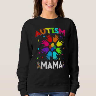 Bewustmaking van handmatige autisme mama gezinsond trui