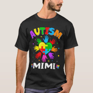 Bewustmaking van handmatige autisme Mimi-familie k T-shirt