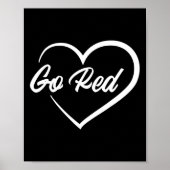 Bewustmaking van hartziekten Maand Red Heart Ameri Poster (Voorkant)