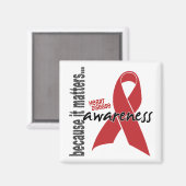 Bewustmaking van hartziekten magneet (Voorkant / Achterkant)