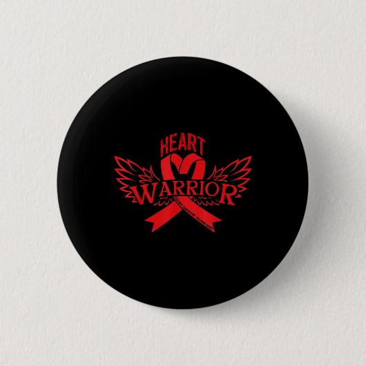 Bewustmaking van hartziekten ronde button 5,7 cm (Voorkant)