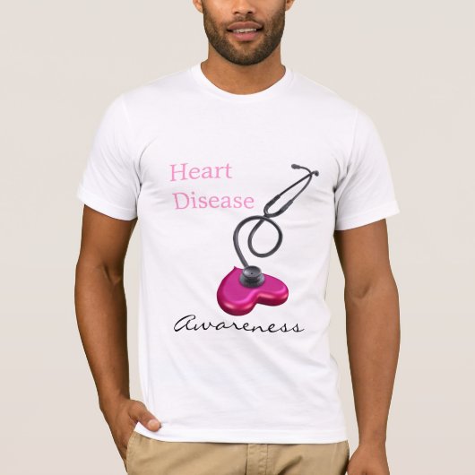 Bewustmaking van hartziekten t-shirt (Voorkant)
