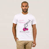 Bewustmaking van hartziekten t-shirt (Voorkant volledig)