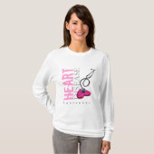 Bewustmaking van hartziekten t-shirt (Voorkant volledig)