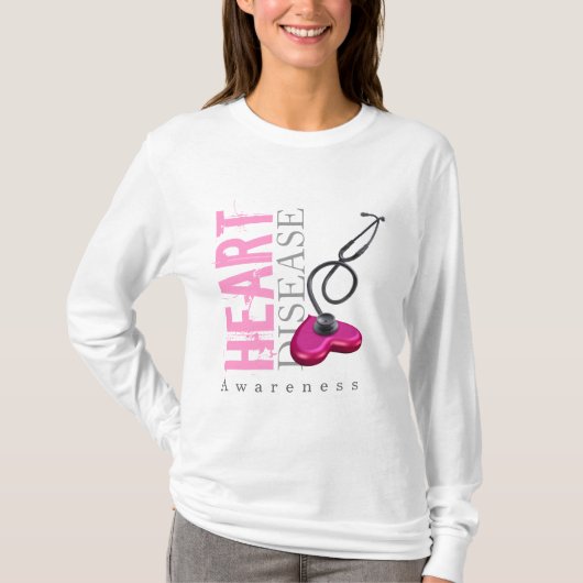 Bewustmaking van hartziekten t-shirt (Voorkant)