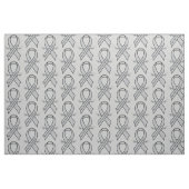 Bewustmaking van hersenkanker Lint met vleugels Stof (Fat Quarter)