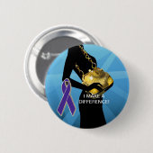BEWUSTMAKING VAN HET BINNENLANDSE GEWELD RONDE BUTTON 5,7 CM (Voorkant /achterkant)
