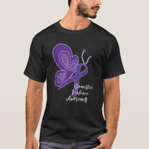 BEWUSTMAKING VAN HET DOMESTISCHE GEWELD PAARSE RIB T-SHIRT