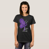 BEWUSTMAKING VAN HET DOMESTISCHE GEWELD PAARSE RIB T-SHIRT (Voorkant volledig)
