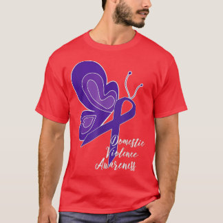 BEWUSTMAKING VAN HET DOMESTISCHE GEWELD PAARSE RIB T-SHIRT