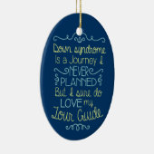 Bewustmaking van het downsyndroom keramisch ornament (Rechts)