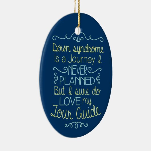 Bewustmaking van het downsyndroom keramisch ornament (Rechts)