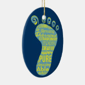 Bewustmaking van het downsyndroom keramisch ornament (Rechts)