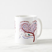 Bewustmaking van het downsyndroom koffiemok (Voorkant rechts)