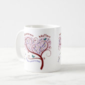 Bewustmaking van het downsyndroom koffiemok (Voorkant links)