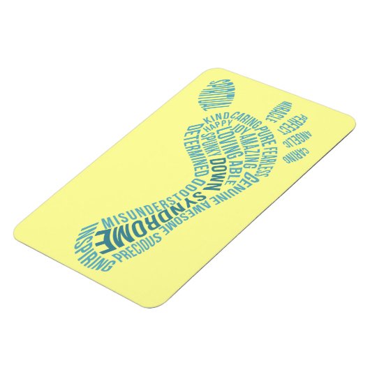 Bewustmaking van het downsyndroom magneet (Linkerzijde)