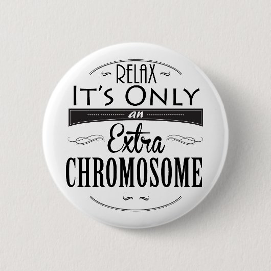 Bewustmaking van het downsyndroom ronde button 5,7 cm (Voorkant)