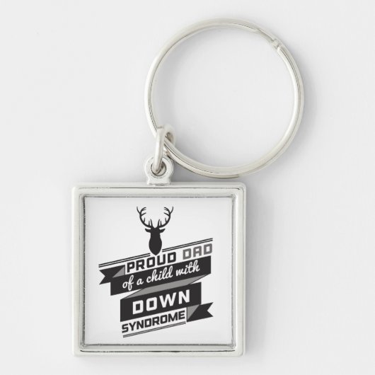 Bewustmaking van het downsyndroom sleutelhanger (Voorkant)