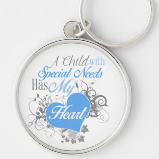 Bewustmaking van het downsyndroom sleutelhanger