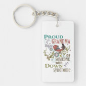 Bewustmaking van het downsyndroom sleutelhanger (Voorkant)