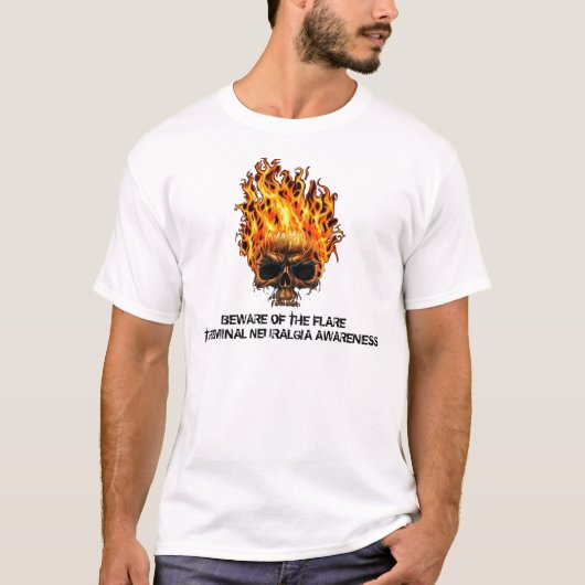 BEWUSTMAKING VAN HET FLARE-TRIGEMINALE NEURALGIE T-SHIRT (Voorkant)