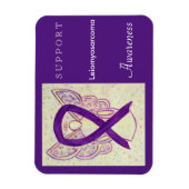 Bewustmaking van het Leiomyosarcomen (LMS) Ribbon  Magneet (Verticaal)