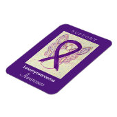 Bewustmaking van het Leiomyosarcomen (LMS) Ribbon  Magneet (Linkerzijde)