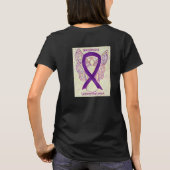 Bewustmaking van het Leiomyosarcomen (LMS) Ribbon T-shirt (Achterkant)
