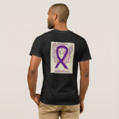 Bewustmaking van het Leiomyosarcomen (LMS) Ribbon T-shirt (Achterkant volledig)