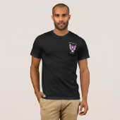 Bewustmaking van het Leiomyosarcomen (LMS) Ribbon T-shirt (Voorkant volledig)