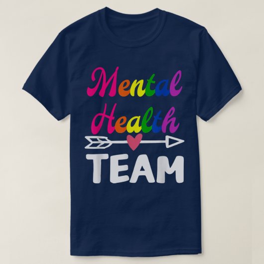 Bewustmaking van het mentaal gezondheidsteam Thera T-shirt (Design voorkant)