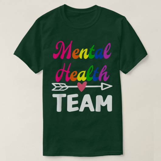 Bewustmaking van het mentaal gezondheidsteam Thera T-shirt (Design voorkant)