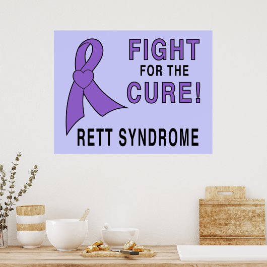 Bewustmaking van het Rett-syndroom: vechten voor d Poster (Keuken)