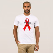 Bewustmaking van hiv/aids t-shirt (Voorkant volledig)