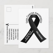 Bewustmaking van huidkanker briefkaart (Voorkant / Achterkant)