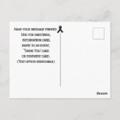 Bewustmaking van huidkanker briefkaart (Achterkant)