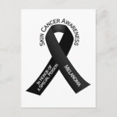 Bewustmaking van huidkanker briefkaart (Voorkant)