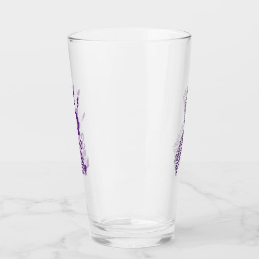 Bewustmaking van huiselijk geweld glas (Links)