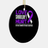 Bewustmaking van huiselijk geweld - Liefde mag gee Keramisch Ornament (Rechts)