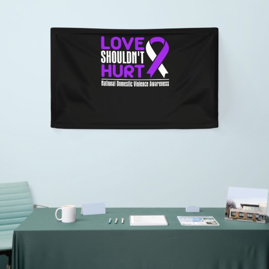 Bewustmaking van huiselijk geweld - Liefde mag gee Spandoek (Beurs)