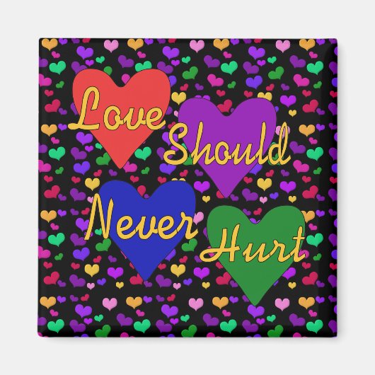 Bewustmaking van huiselijk geweld magneet (Voorkant)