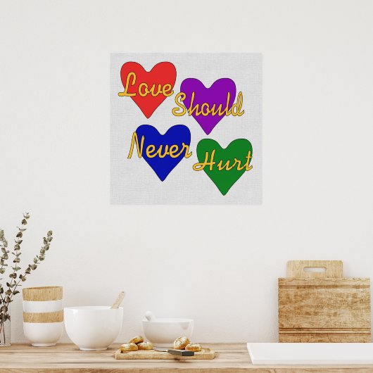 Bewustmaking van huiselijk geweld poster (Keuken)